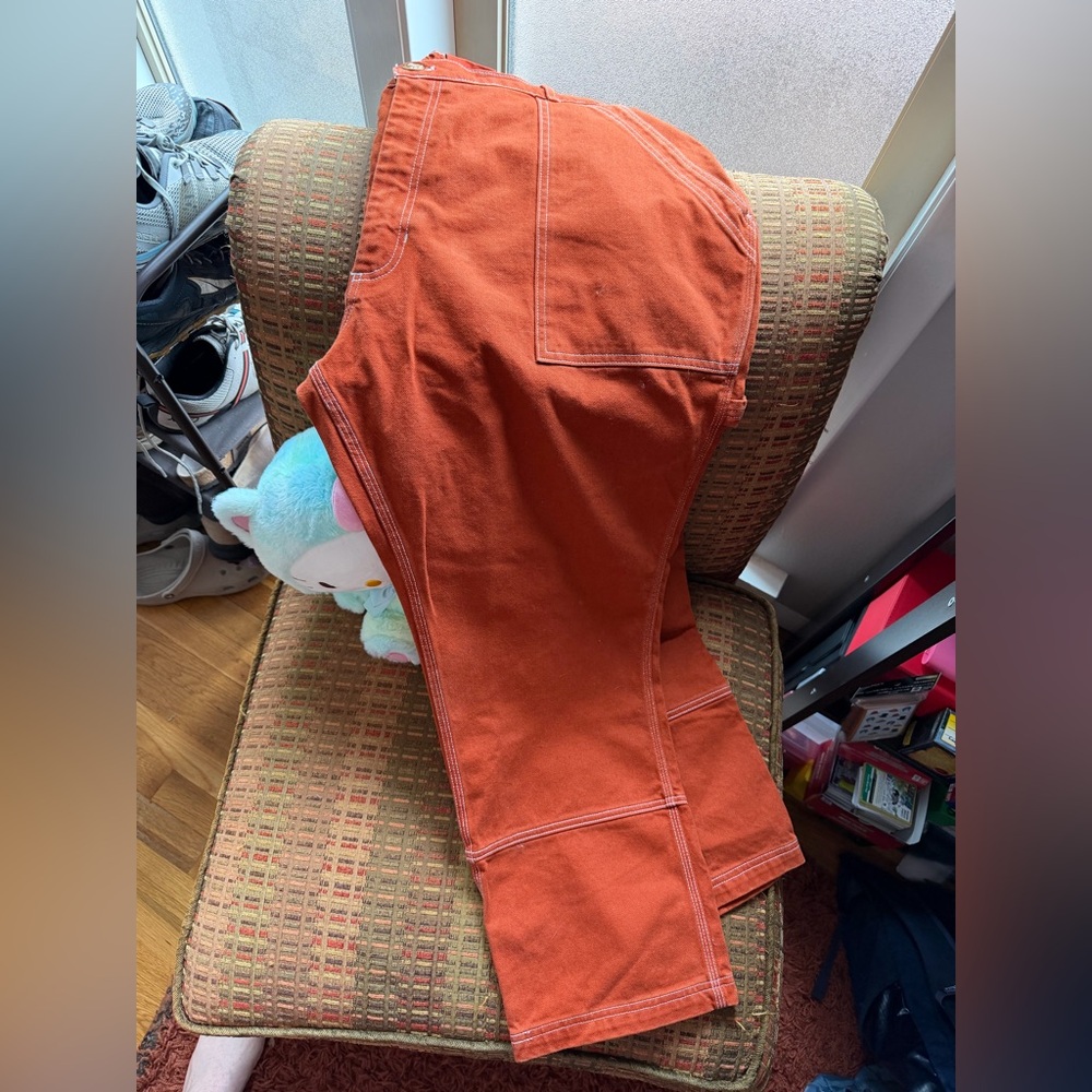 1XL Big Bud Press Burnt Orange Carpenter Jeans - Picture 2 of 4